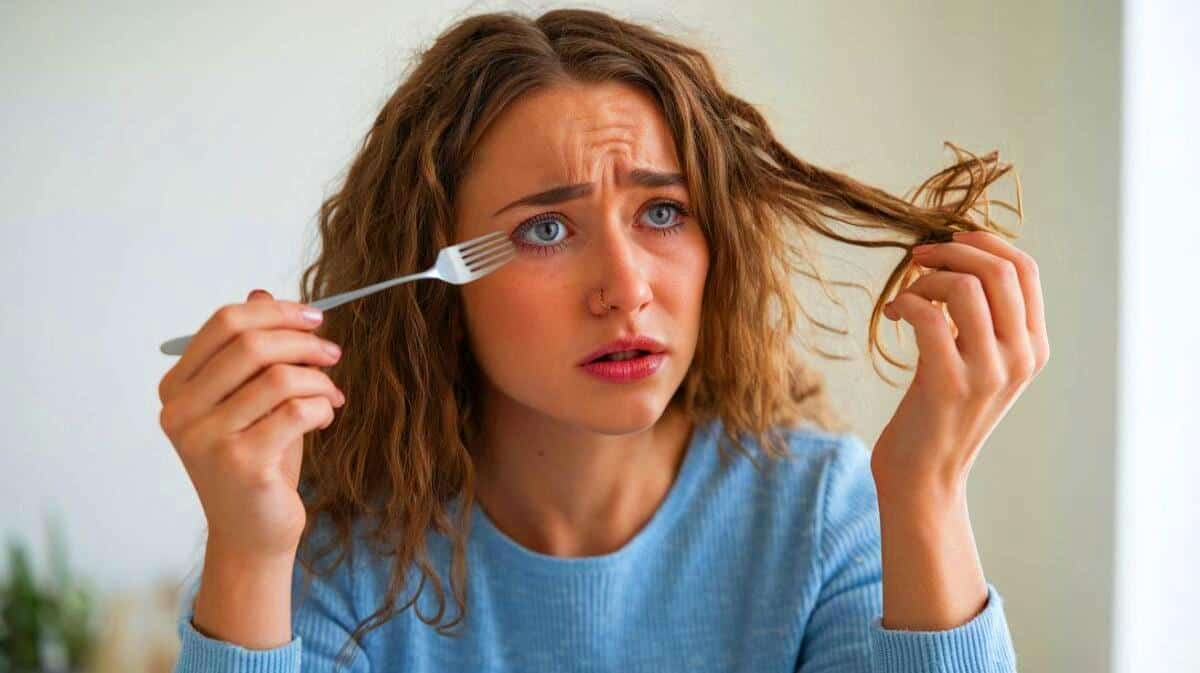 Les désastres cachés derrière les tendances beauté virales : la saga de la fourchette et les cheveux