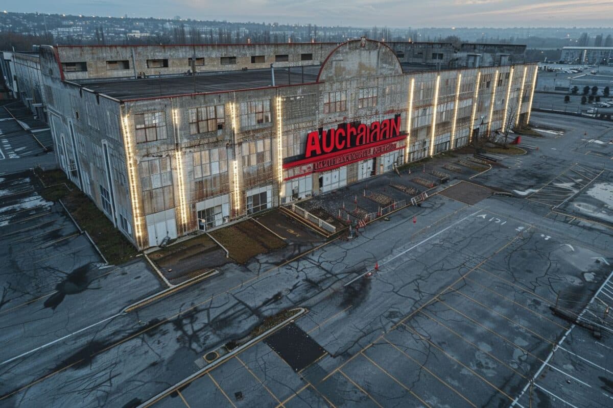 Auchan ferme l'un de ses plus grands magasins : impact et réactions dans la commune affectée