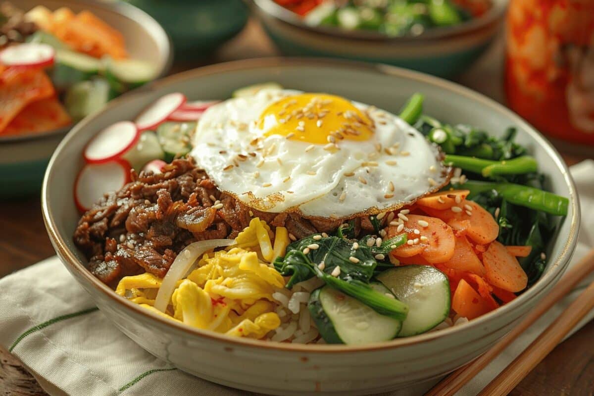 Explorez les saveurs de la Corée avec cette recette traditionnelle de bibimbap