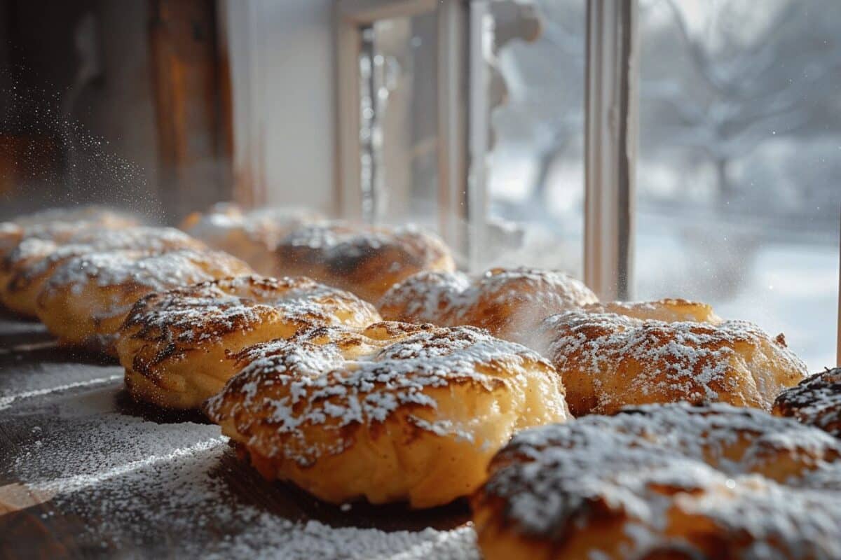 Les apfelkiechle, un délice alsacien qui fusionne beignet et crêpe pour émerveiller vos papilles