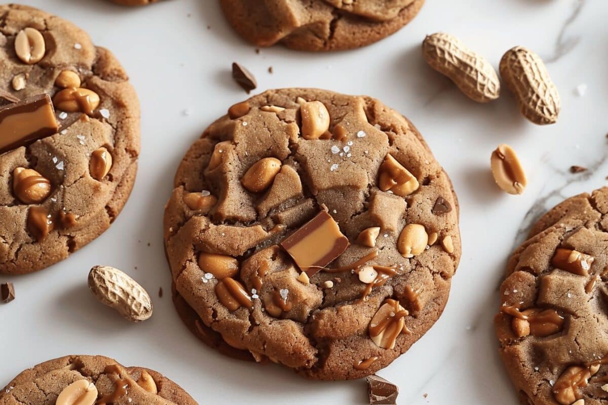 Les cookies version Snickers : une recette rapide pour des plaisirs chocolatés