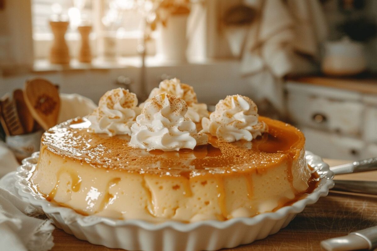 Les délices d'un flan pâtissier familial transmis de génération en génération