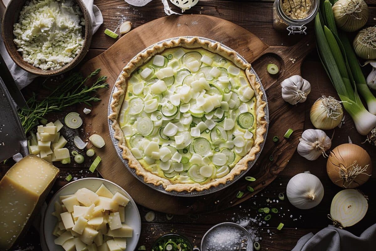 Lignac dévoile comment sublimer votre quiche aux poireaux avec du morbier, un choix audacieux pour votre cuisine