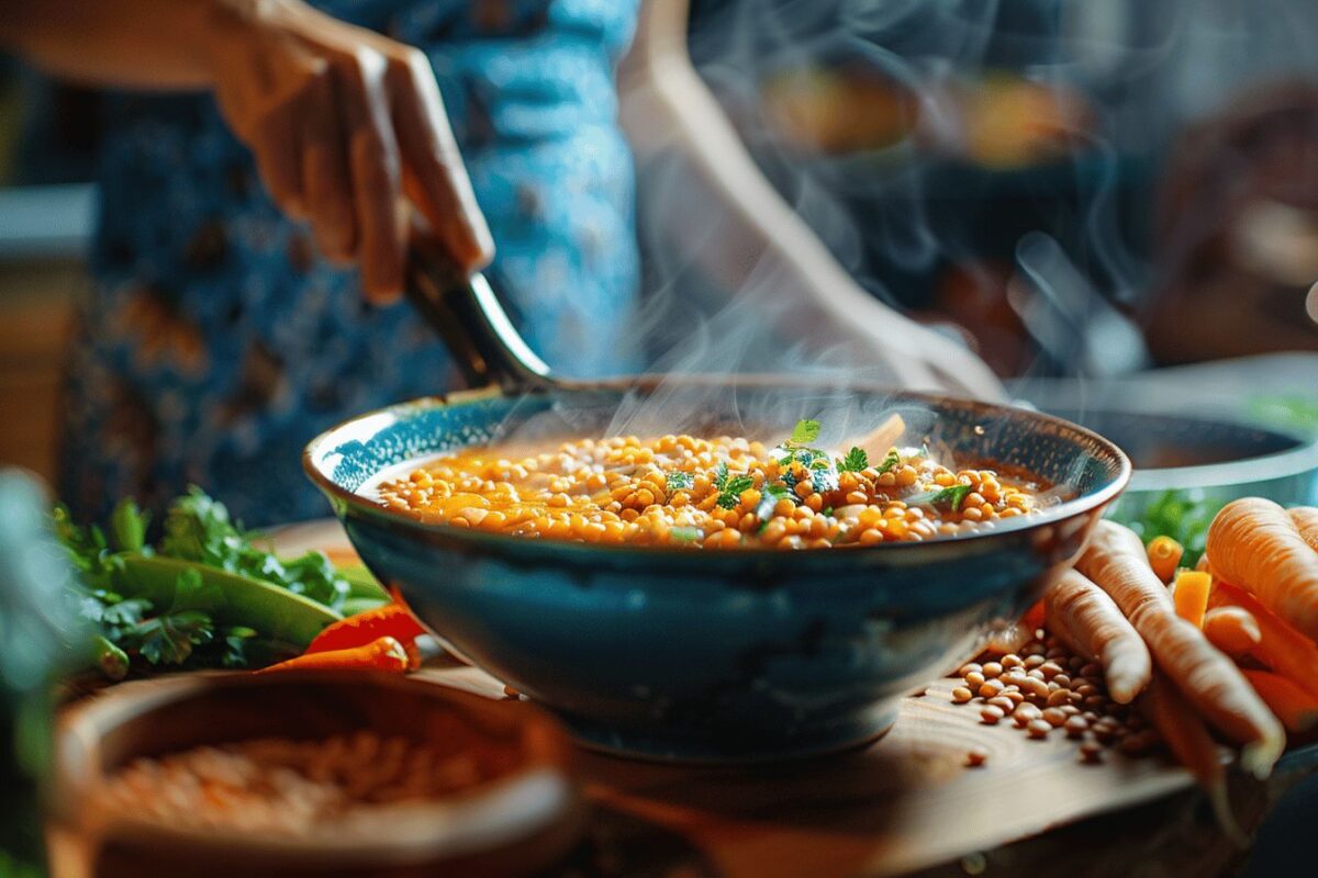 Recette express du soir : préparez une délicieuse soupe de lentilles en seulement 10 minutes