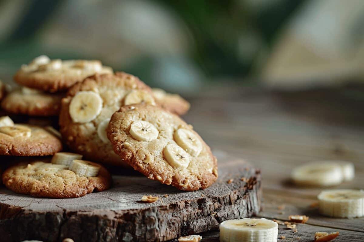 Redécouvrez le plaisir de grignoter avec cette recette originale de cookies à la banane sans sucre ajouté